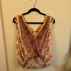 Free People printed shirt